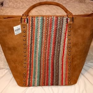 Rustic Brown Suede Purse